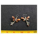 Baltic Amber Dragonfly earing