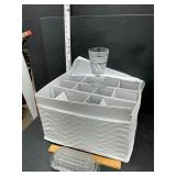 12 glasses and a butter dish