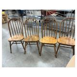4 oak chairs