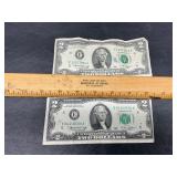 2-2 dollar bills