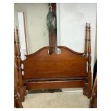 Queen/full bed with rails