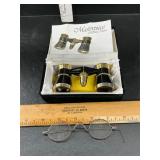 Vintage glasses and opera glasses
