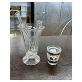 Measuring cup and shot glass