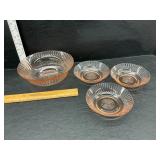 Pink depression bowls