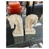 Marble book ends