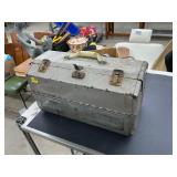 Vintage tackle box with contents