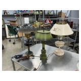 3 vintage lamps