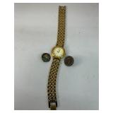 Seiko ladies watch ,Boy Scout pin and other