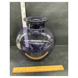 Hand blown glass vase