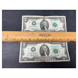 2 2 dollar bills