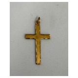 1.76 grams 9k gold cross