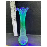 Uranium glass bud vase