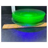 Uranium glass plates