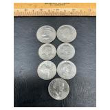 2 Kennedy halfï¿½s and 5 Susan B Anthonyï¿½s