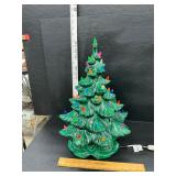 Vintage Christmas tree has damage