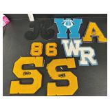 Vintage letters and numbers