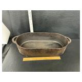Cast iron fish fry pan