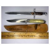 Hammer brand knife and vintage letter opener