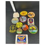 Vintage patches and stickers