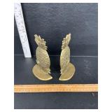 Brass bookends