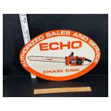 Vintage double sided Echo sign