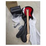 Electric guitar and amp working