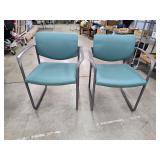 Pair of Player Steelcase side chairs