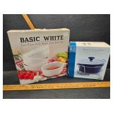 New bowl set and casserole dish