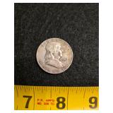 1957 Franklin half dollar