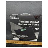 Talking digital scale working