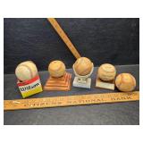 Vintage little league baseballs