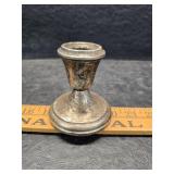 Sterling weighted candle holder