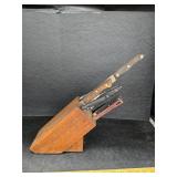 Knife block and contents
