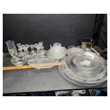 Large lot of clear glass and others