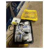 Tote of electrical supplies
