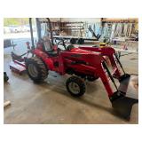 Mahindra 2216 4x4 diesel tractor w bush-hog
