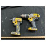 Dewalt 20 volt impact and drill