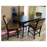 Bar height table with 4 chairs