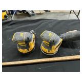 2 Dewalt 20 volt sanders