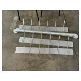 Coat hooks and hand bar