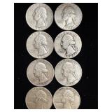 8 silver quarters