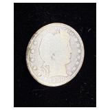 1900 barber silver quarter