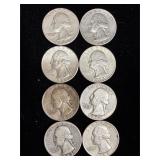 8 silver quarters