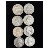 8 silver quarters