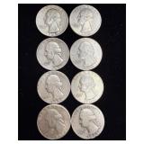 8 silver quarters
