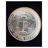 1984 1 oz 999 silver parliament shield coin