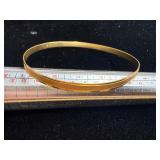 6.26 grams 18kt gold bangle bracelet