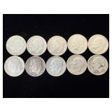 10 silver Roosevelt dimes