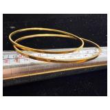 11.57 grams 18kt gold matching bracelets
