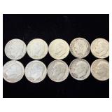 10 silver Roosevelt dimes